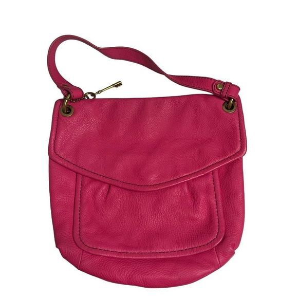 Fossil Handbags - Fossil Pink Leather Shoulder Bag